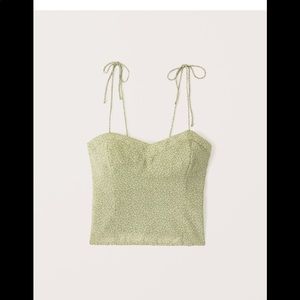 Abercrombie tie strap v neck cami